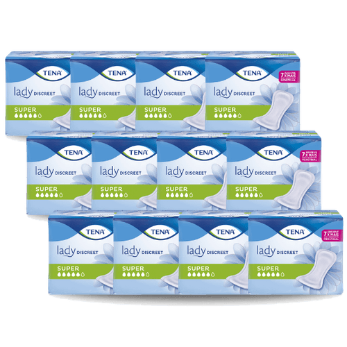 Caixa com 12 Pacotes de Absorvente Tena Lady Discreet Super