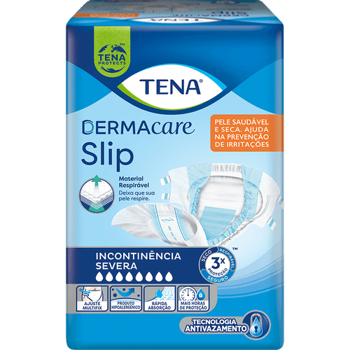 TENA FRALDA DERMACARE SLIP