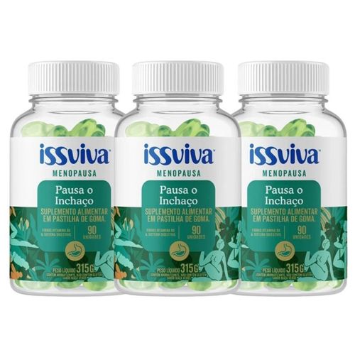 Issviva Pausa o Inchaço - 3 Potes (3 meses de consumo)