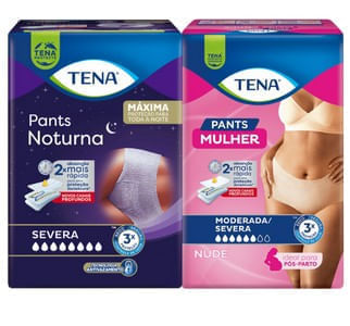 KIT - ROUPA ÍNTIMA TENA PANTS NOTURNA + TENA PANTS MULHER