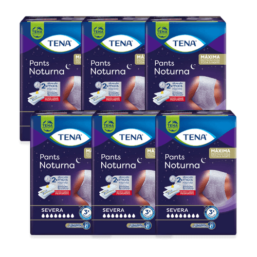 ROUPA ÍNTIMA TENA PANTS NOTURNA KIT COM 96 UNIDADES