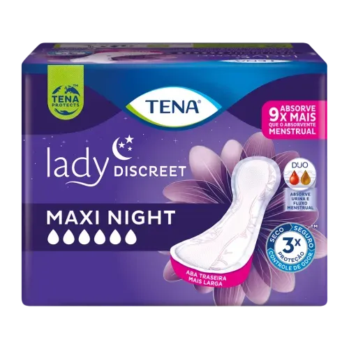 ABSORVENTE TENA LADY DISCREET MAXI NIGHT