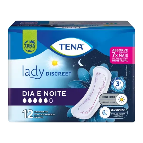 ABSORVENTE TENA LADY DISCREET DIA E NOITE