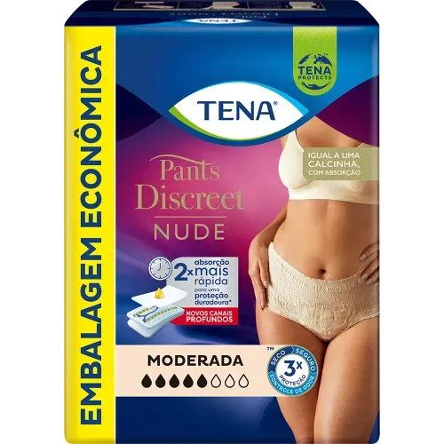 ROUPA ÍNTIMA TENA PANTS DISCREET NUDE