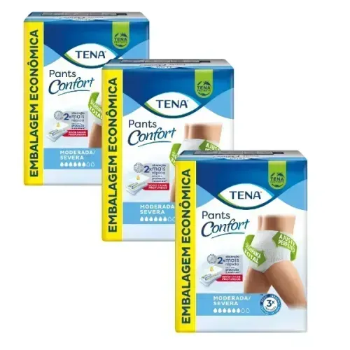 KIT 3 PACOTES DE ROUPA ÍNTIMA PANTS CONFORT