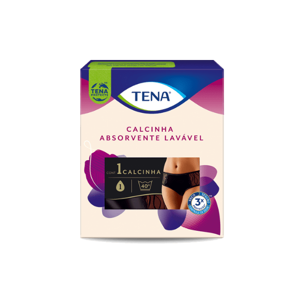 TENA Calcinha Absorvente Lavável Black